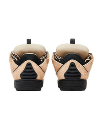 LANVIN CURB SNEAKERLIGHT BROWN BLACK