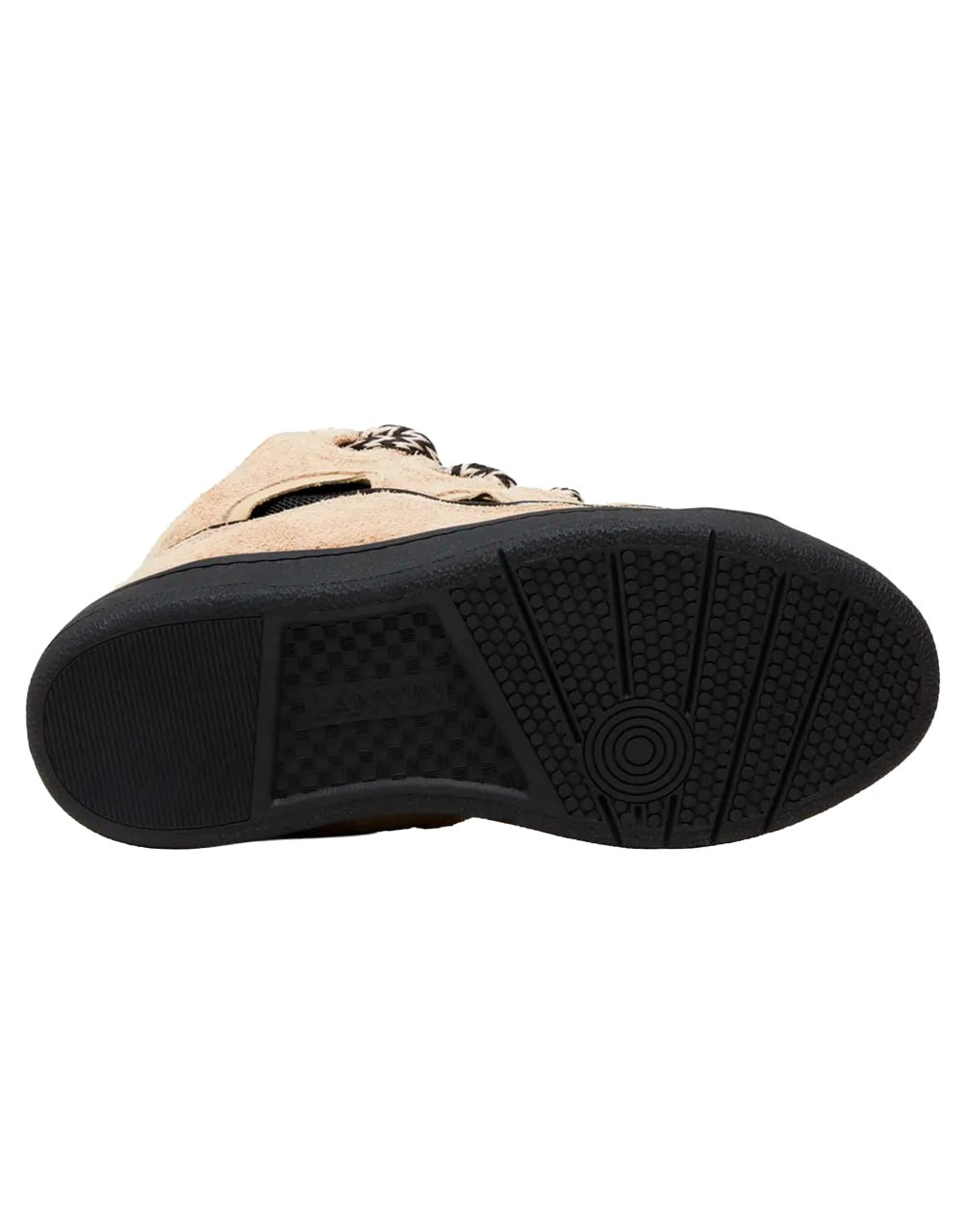LANVIN CURB SNEAKERLIGHT BROWN BLACK