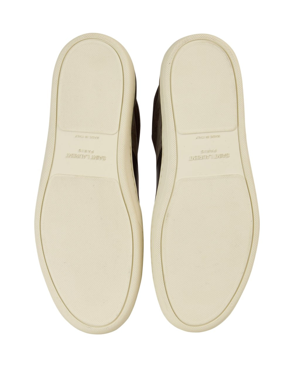 SAINT LAURENT SIGNATURE COURT CLASSIC SL/10H HIGH-TOP SNEAKER IN CLAY SUEDE WITH BLACK PANELING.
