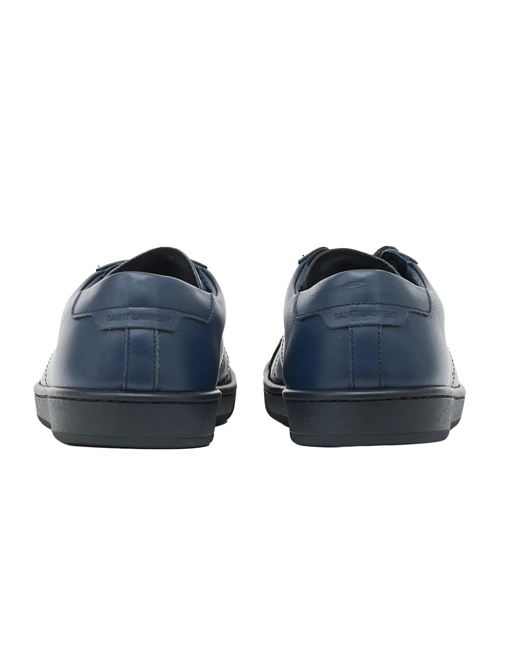 ZAPATILLAS SAINT LAURENT COURT CLASSIC SL/10 DE CUERO AZUL MARINO.