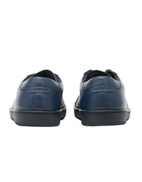 ZAPATILLAS SAINT LAURENT COURT CLASSIC SL/10 DE CUERO AZUL MARINO.