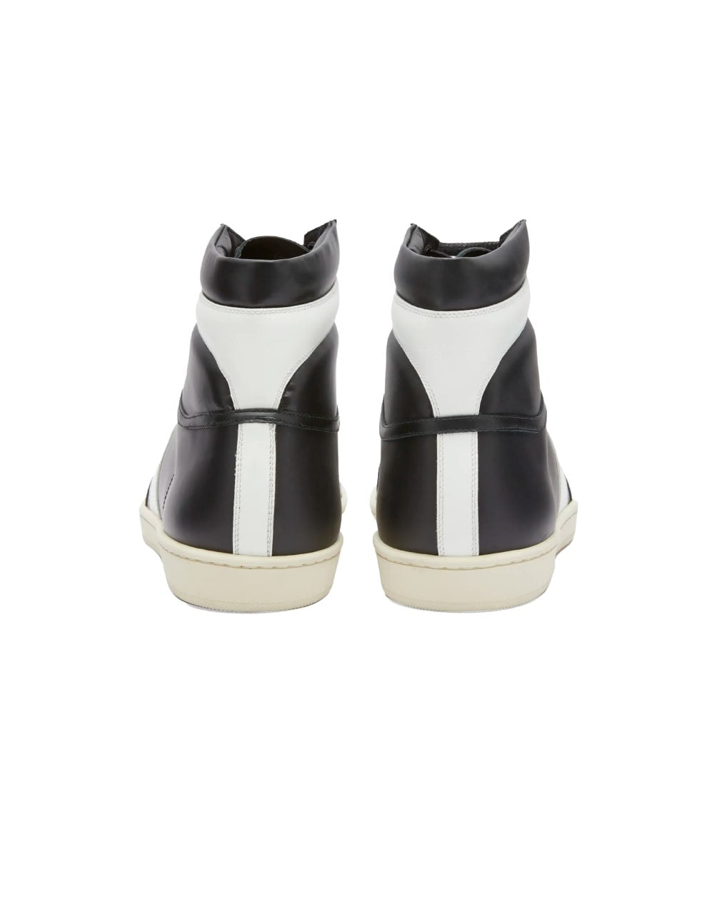ZAPATILLA ALTA SAINT LAURENT SIGNATURE COURT CLASSIC SL/10H EN CUERO BLANCO Y NEGRO
