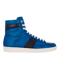 BUY SAINT LAURENT SL-10 HIGH TOP SNEAKER 'BLUE'