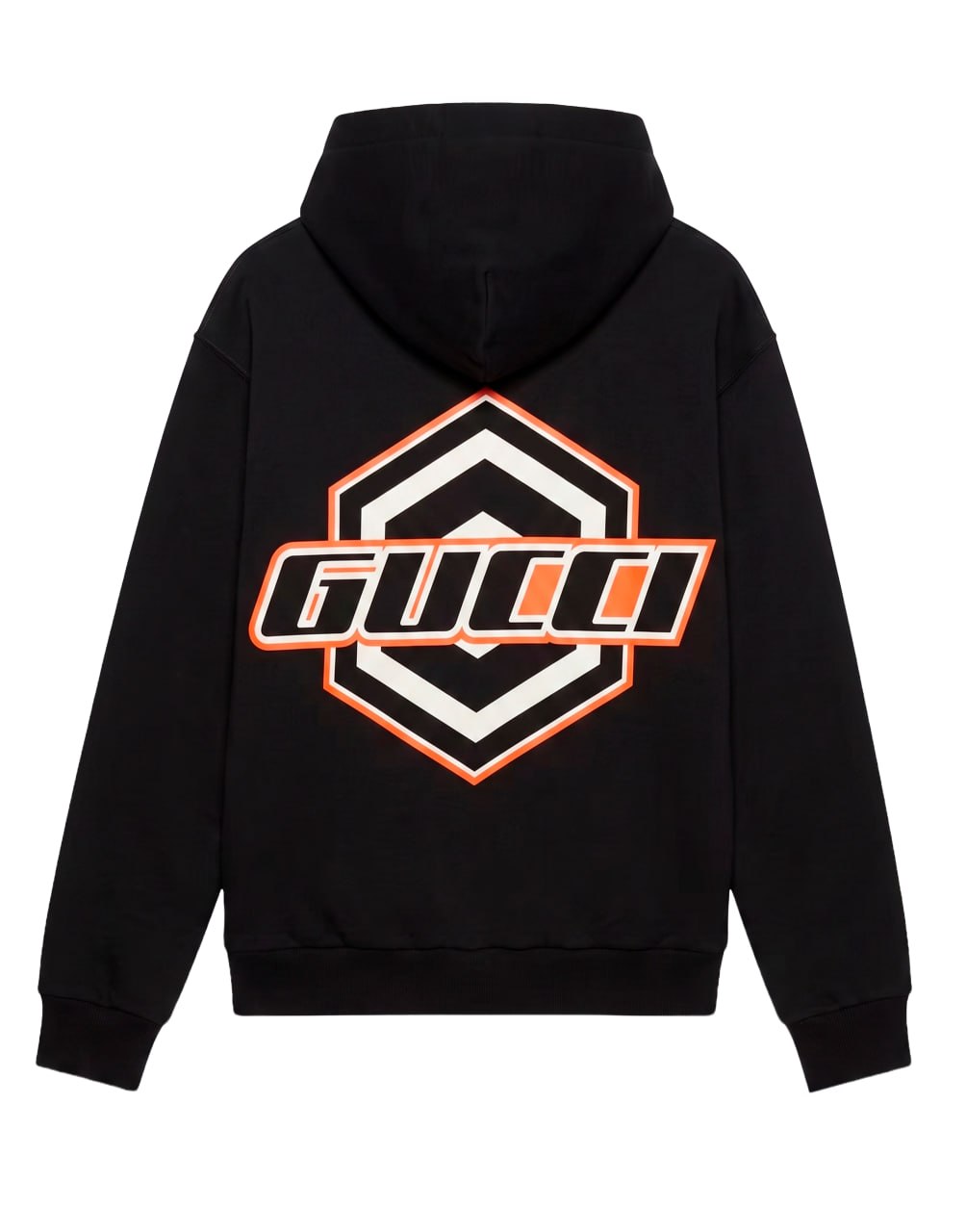 GUCCI HOODIE WITH MULTIPLE PATCHES AND LOGO DETAILS