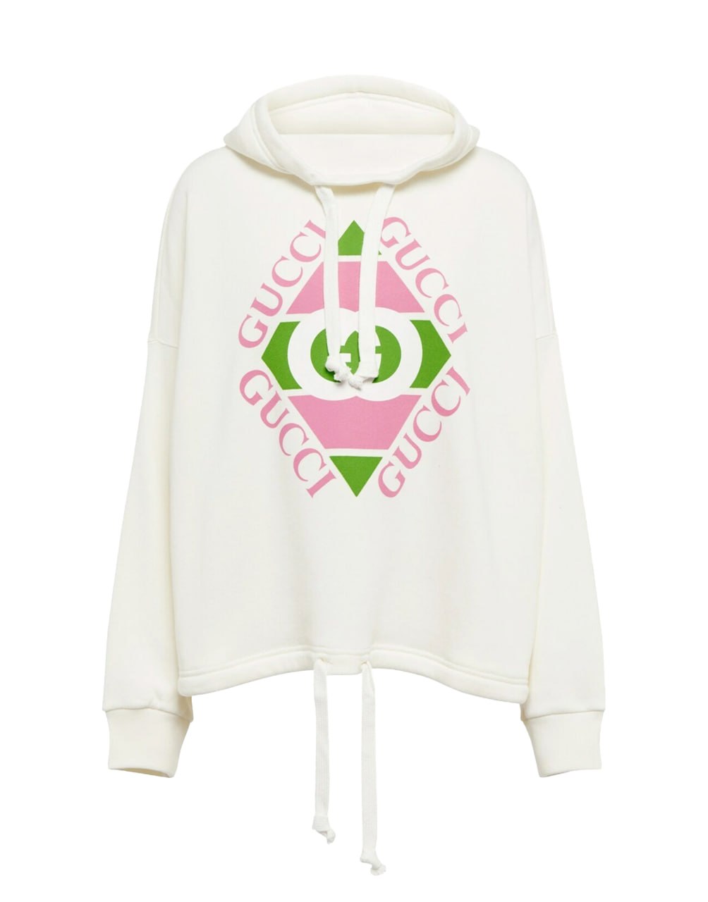 GUCCI HOODIE WITH LOGO TRIANGLE DESIGN