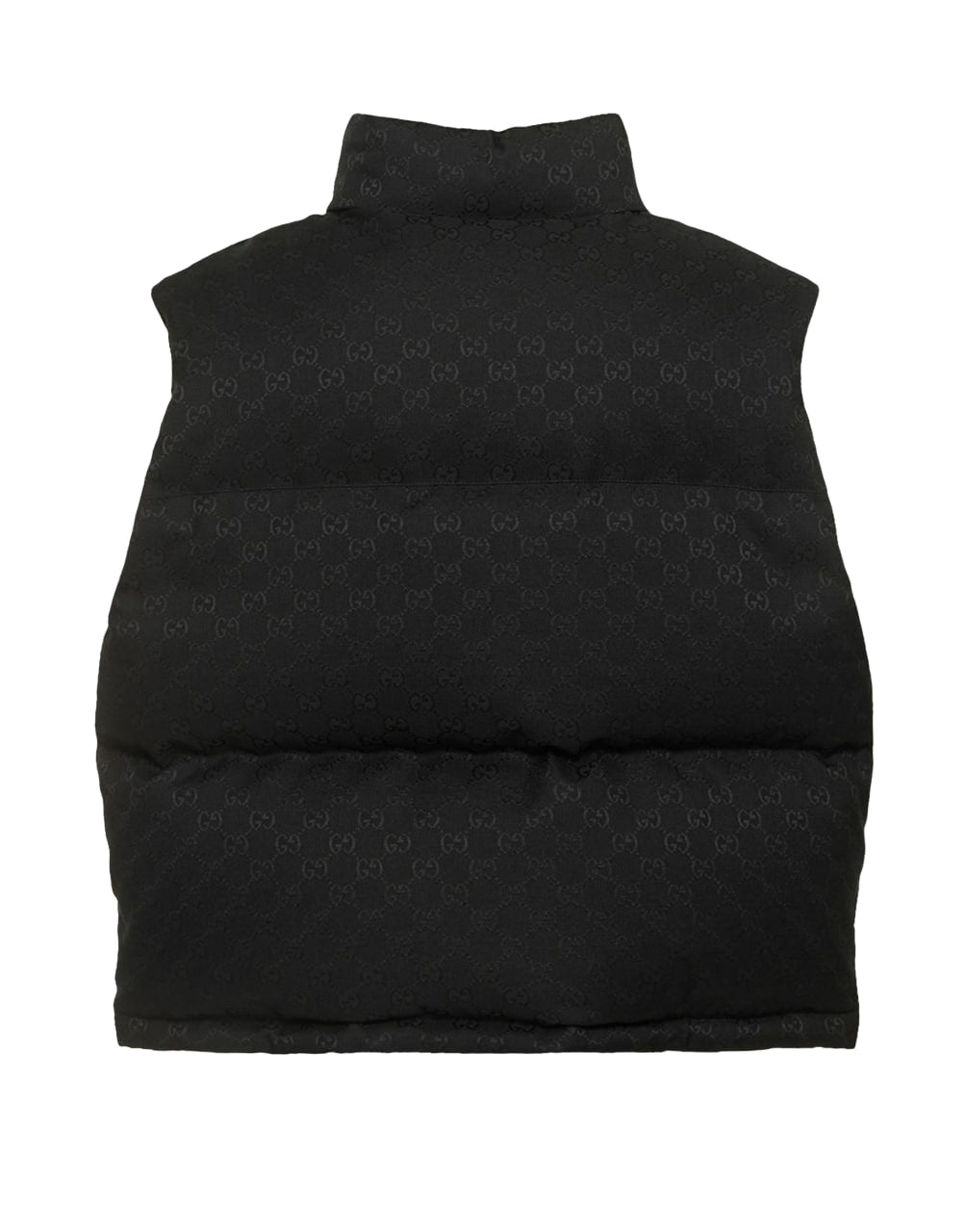 GILET GG CANVAS W/DOWN - LEATHER BLACK