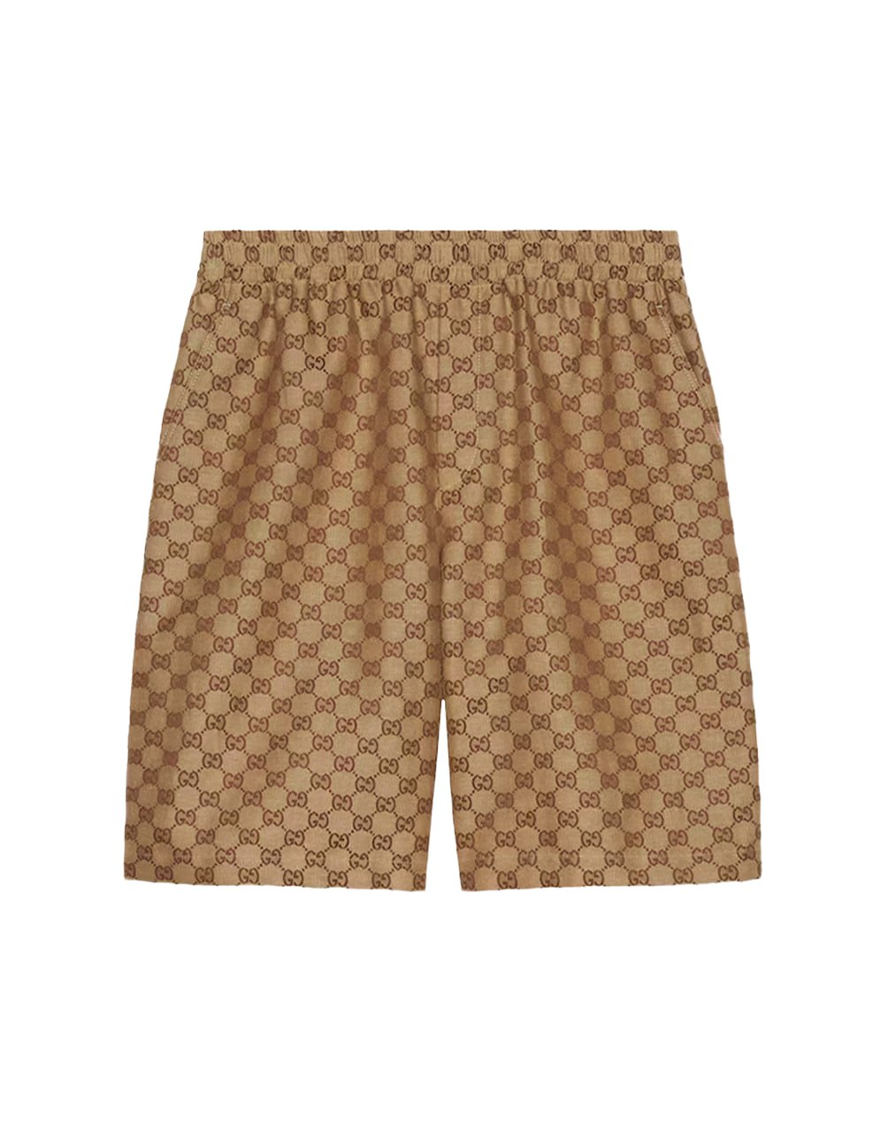 GOLDEN GUCCI SHORTS GOLDEN GG LOGO
