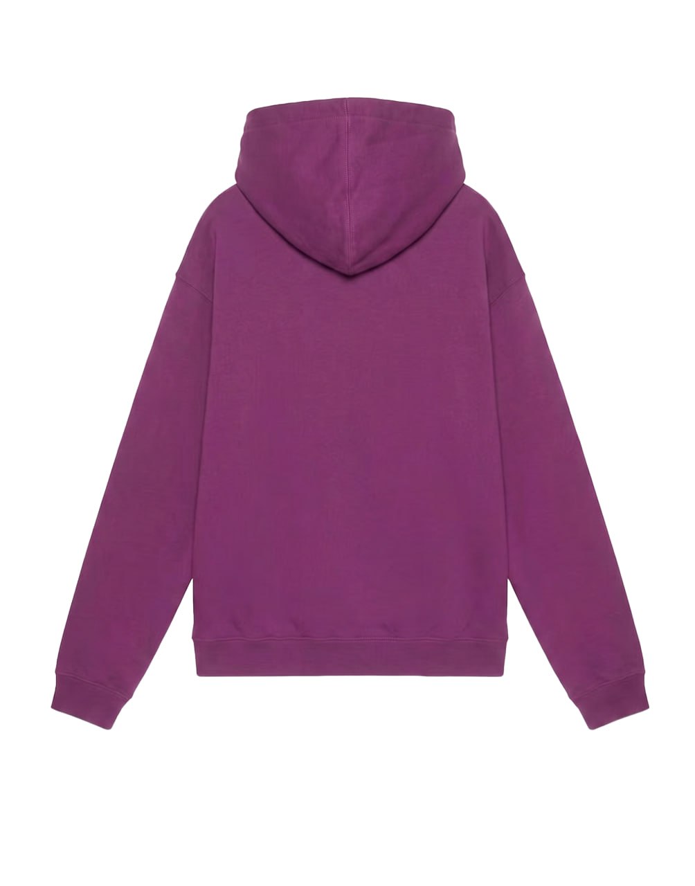 HOODED SWEATSHIRT LIGHT FELTED COTTON JERSEY  PURPLE/MC