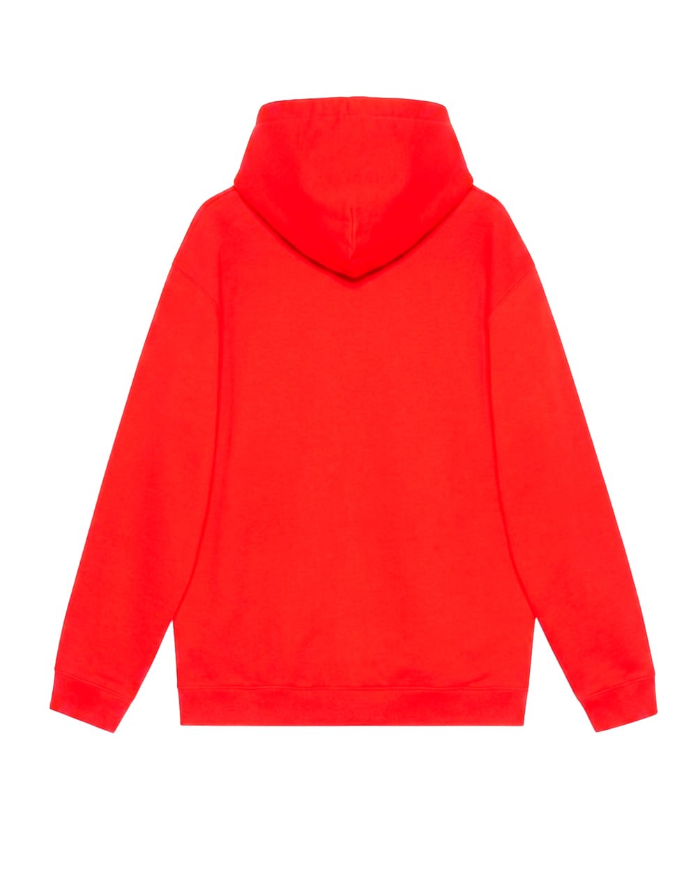 HOODED SWEATSHIRT LIGHT FELTED COTTON JERSEY RED/MC