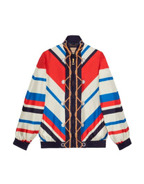 GUCCI SPW BLOUSON ROPES AND DIAGONAL ON TW PRT D.BLUE/MULTICOLOR/MC