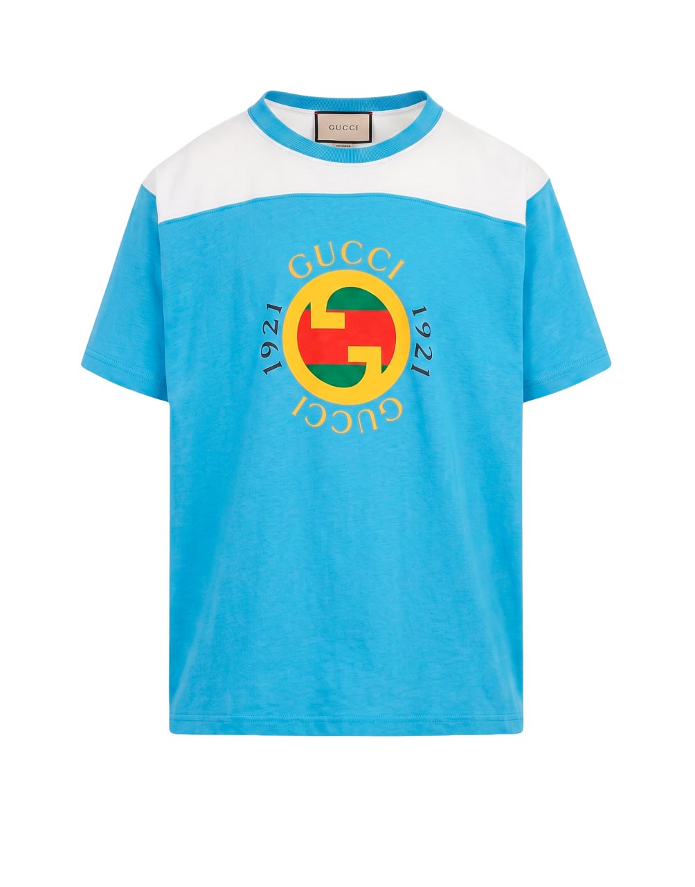 S/S T-SHIRT COTTON JERSEY SMURF AZURE/SUN/MC