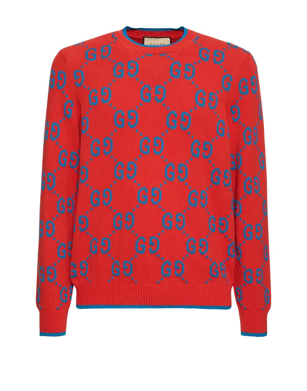 GUCCI GG KNIT SWEATER RED/BLUE