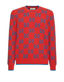 GUCCI GG KNIT SWEATER RED/BLUE