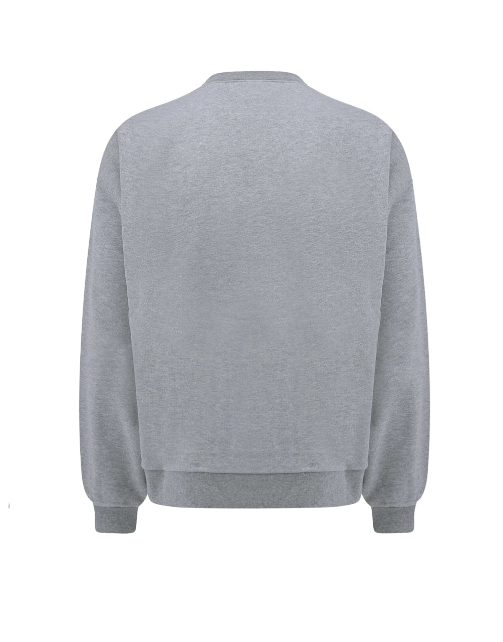 GUCCI GREY SWEATSHIRT WITH INTERLOCKING G LOGO PRINT