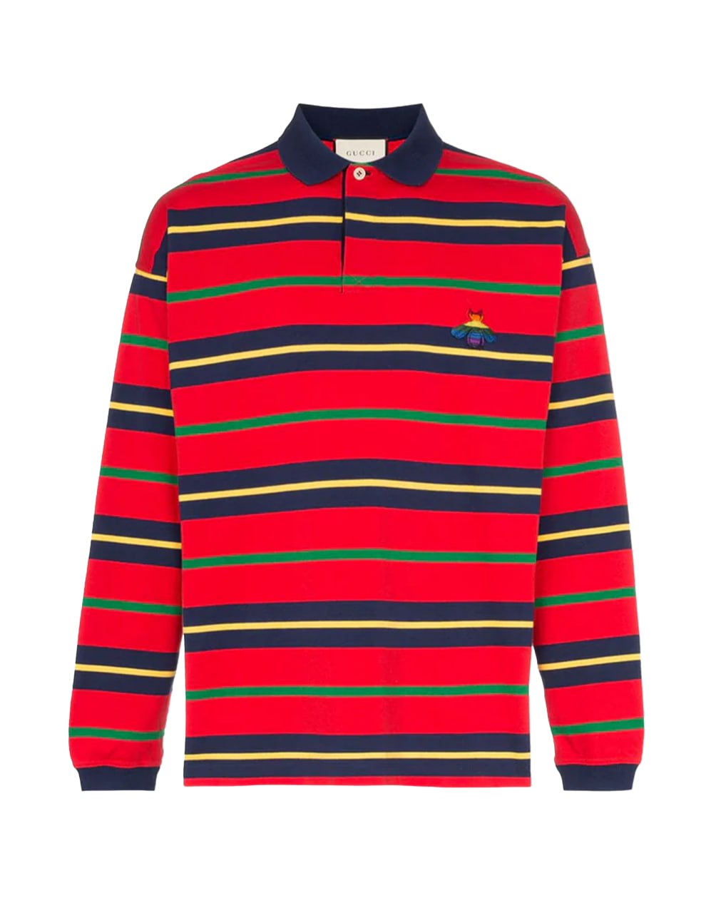 POLO STRIPED COTTON JERSEY LIVE RED/MULTICOLOR