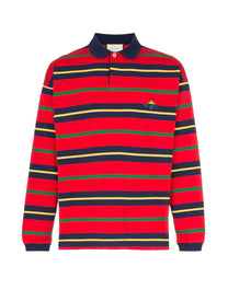 POLO STRIPED COTTON JERSEY LIVE RED/MULTICOLOR