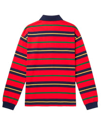 POLO STRIPED COTTON JERSEY LIVE RED/MULTICOLOR