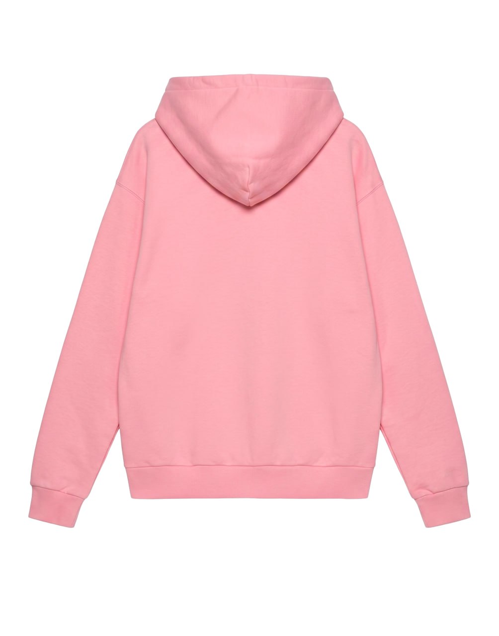 HOODED  SWEATSHIRT HEAVY FELTED COTTON JERSEY SUGAR  PINK/ACQUAMA