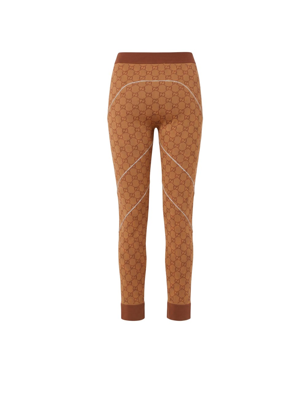 LEGGINGS POLYAAMIDE JERSEY JACQ BEIGE/EBONY