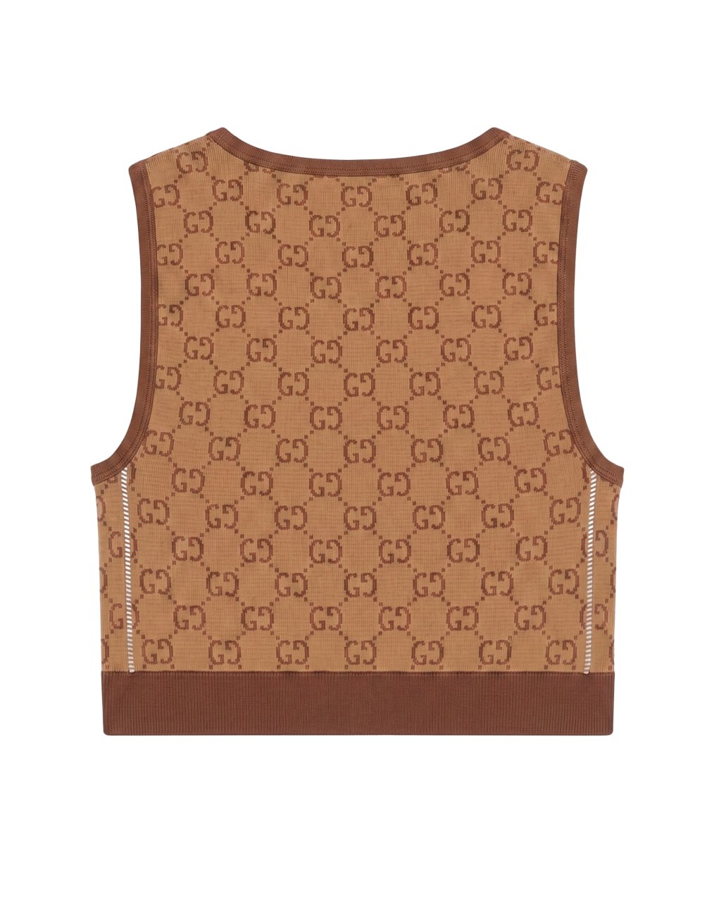 TOP POLYAMIDE JERSEY JACQ BEIGE/FBONY