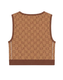 TOP POLYAMIDE JERSEY JACQ BEIGE/FBONY