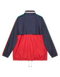 SPW BLOUSON RECYCLED NYLON RIPSTOP W/EMB CASPIAN/MIX
