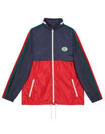 SPW BLOUSON RECYCLED NYLON RIPSTOP W/EMB CASPIAN/MIX
