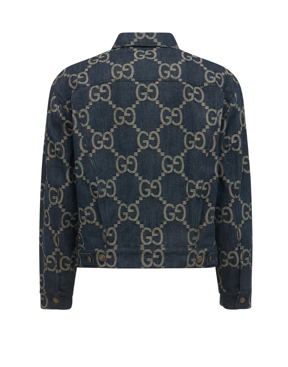 JACKET ORG MACRO GG DENIM E CANVAS BLUE/IVORY