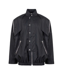 BOMBER HEAVY NYLON CANVAS BLACK/MIX