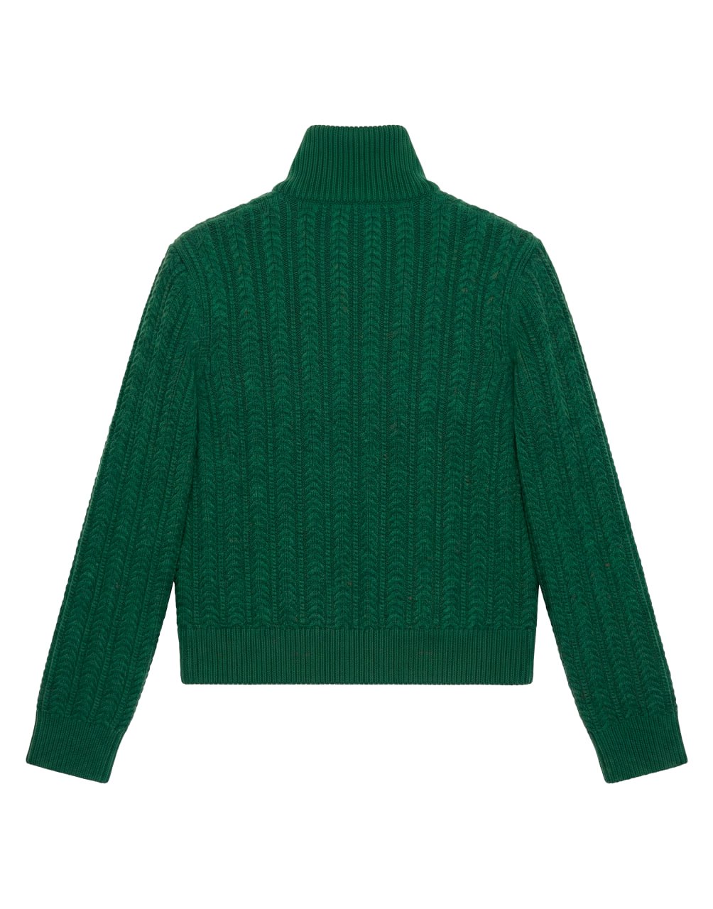 L/S BOMBER WOOL GREEN/MC/MIX