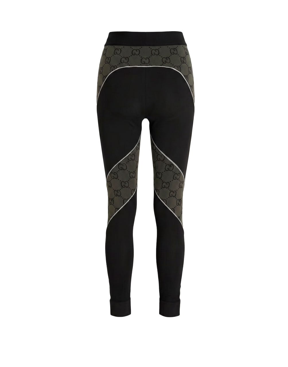LEGGINGS POLYAMIDE JERSEY JACQ BLACK/GREY