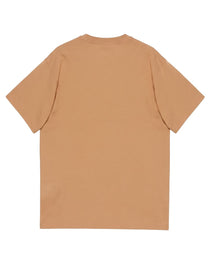 T-SHIRT COTTON JERSEY CAMEL/MULTICOLOR