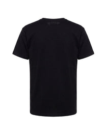 S/S T-SHIRT COTTON BLUE/ORANGE