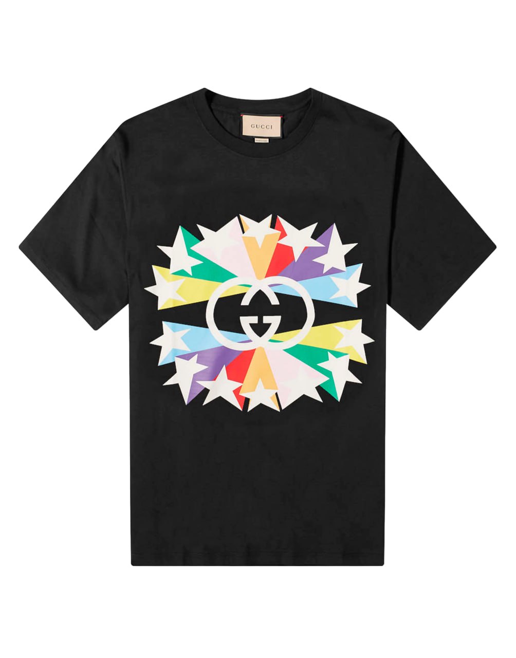 S/S T-SHIRT COTTON BLUE/ORANGE