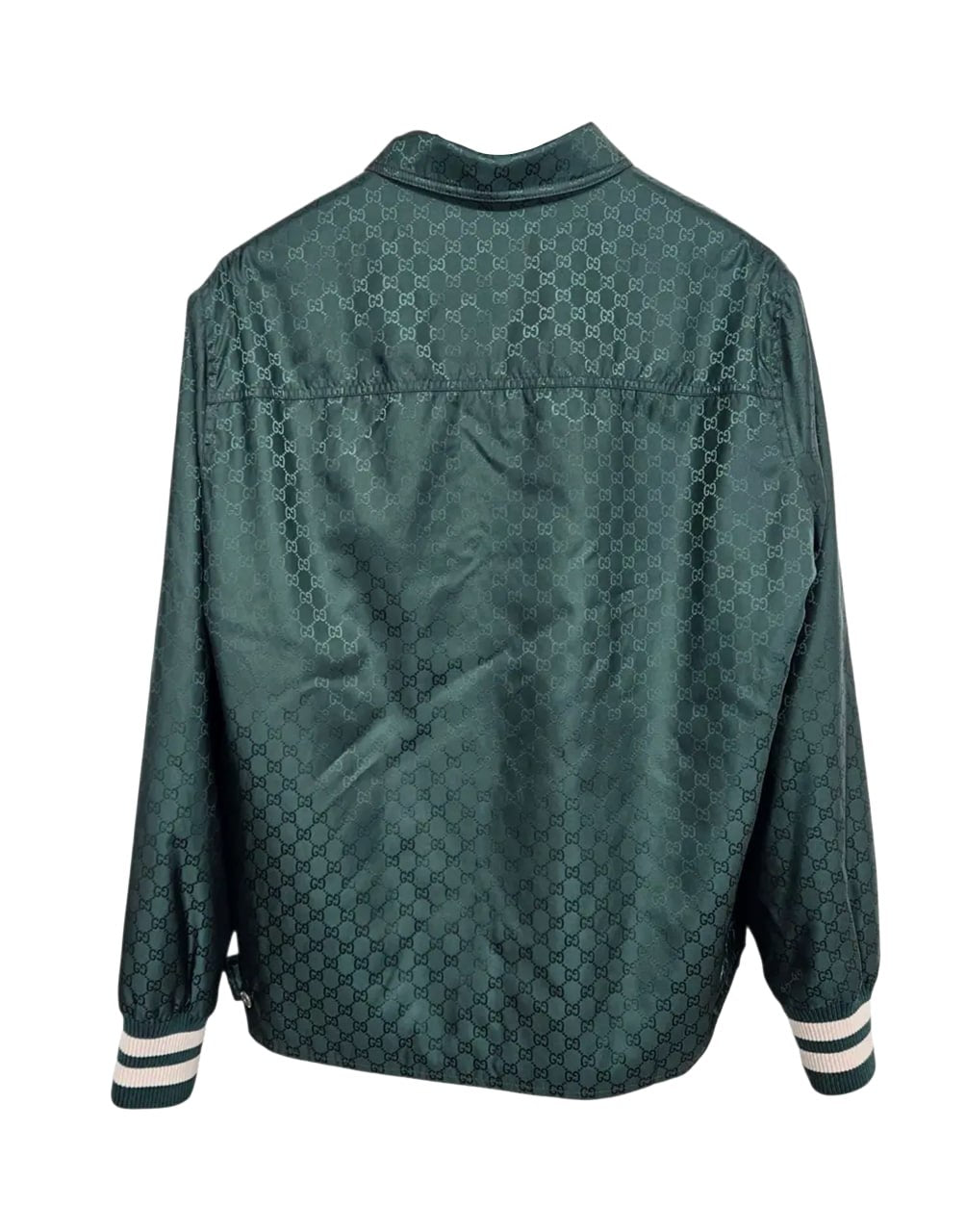 GUCCI GG NYLON BOMBER JACKET 'GREEN'