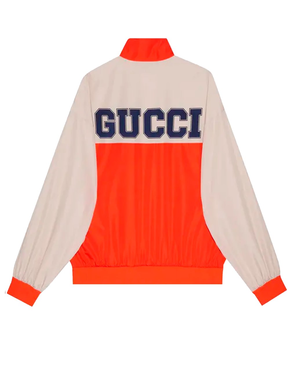 ZIP JACKET LIGHTWEIGHT POLYESTER ORANGE/IVORY/MC