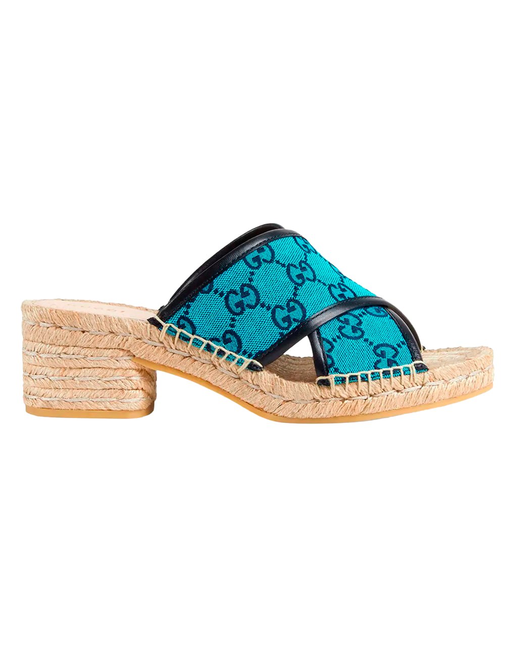 SANDAL FABRIC R.S NEW CANVAS GG/NAPPA CHARLOTTE LIGHT  BLUE BLUE/BLU