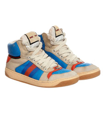 SNEAKERS GUCCI SCREENER  HIG TOP GG DISTRESSED