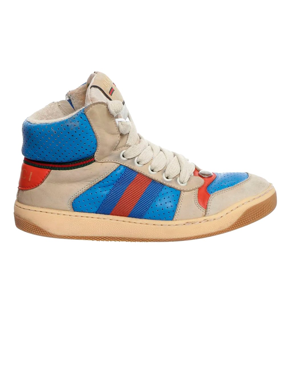 SNEAKERS GUCCI SCREENER  HIG TOP GG DISTRESSED