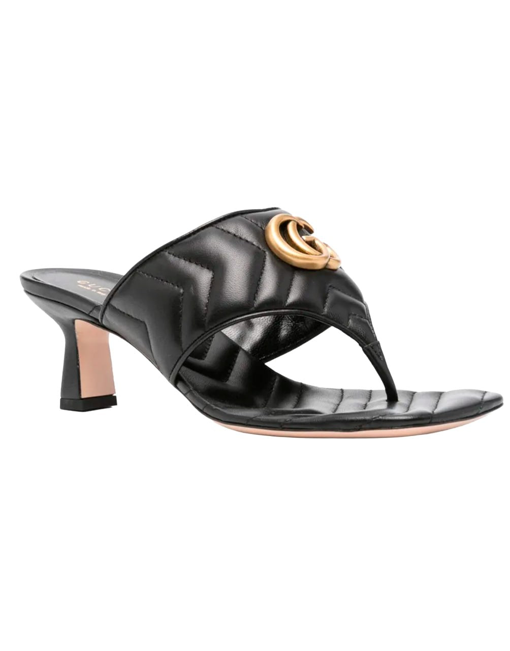 W MARMONT 55 THONG LTHR W/GG 1 NAPPA CHARLOTTE/NAPPA  CHARLOTT NERO/NERO