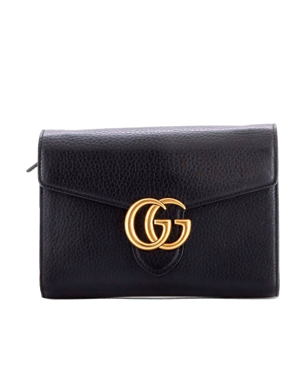 GUCCI OPHIDIA MINI WALLET BLACK LEATHER