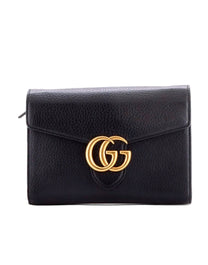 GUCCI OPHIDIA MINI WALLET BLACK LEATHER