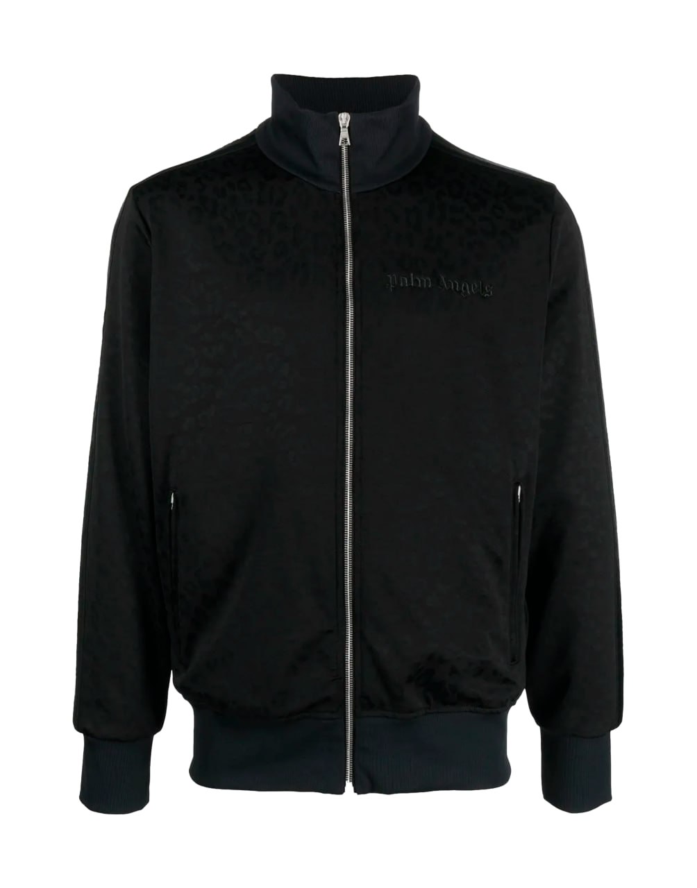 TUXEDO LEOPARD TRACK JKT BLACK WHITE PALM ANGELS