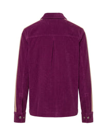 CORD FLEECE SHIRT PURPLE YELLOW PALM ANGELS