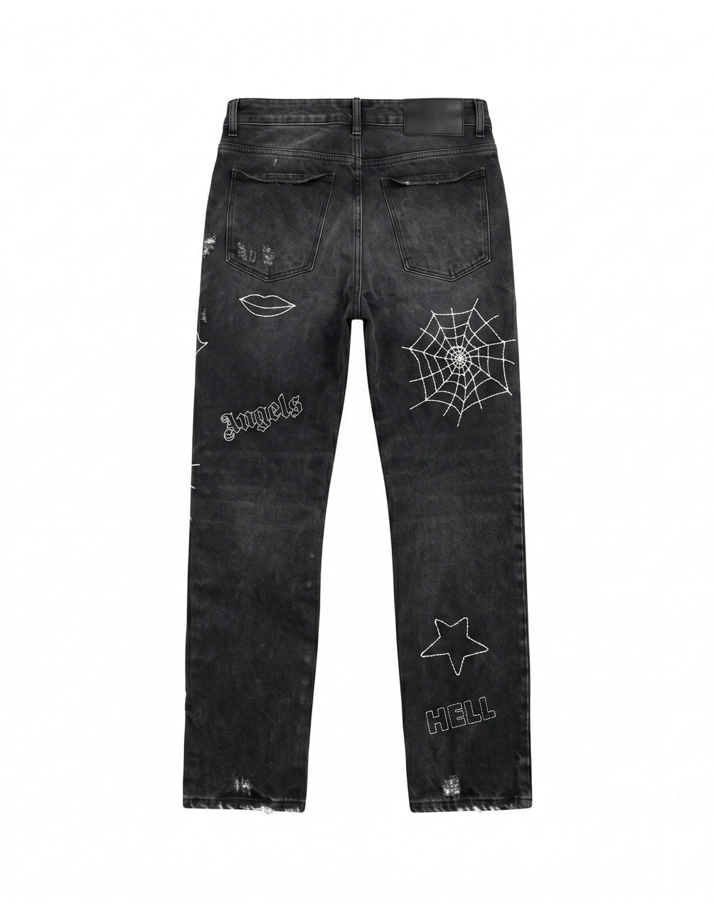 B SPIDER CLASSIC POCKETS BLACK SILVER PALM ANGELS