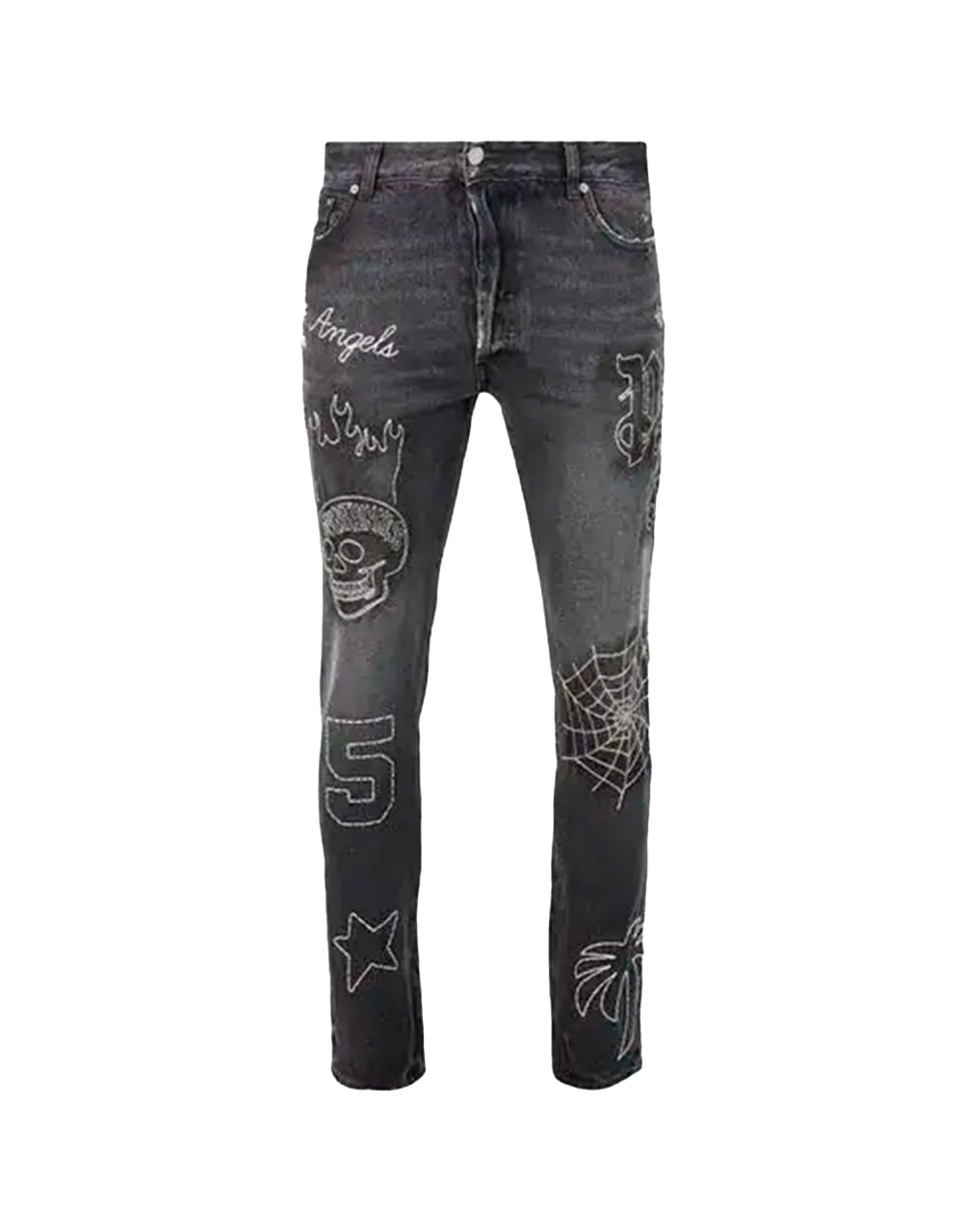 B SPIDER CLASSIC POCKETS BLACK SILVER PALM ANGELS