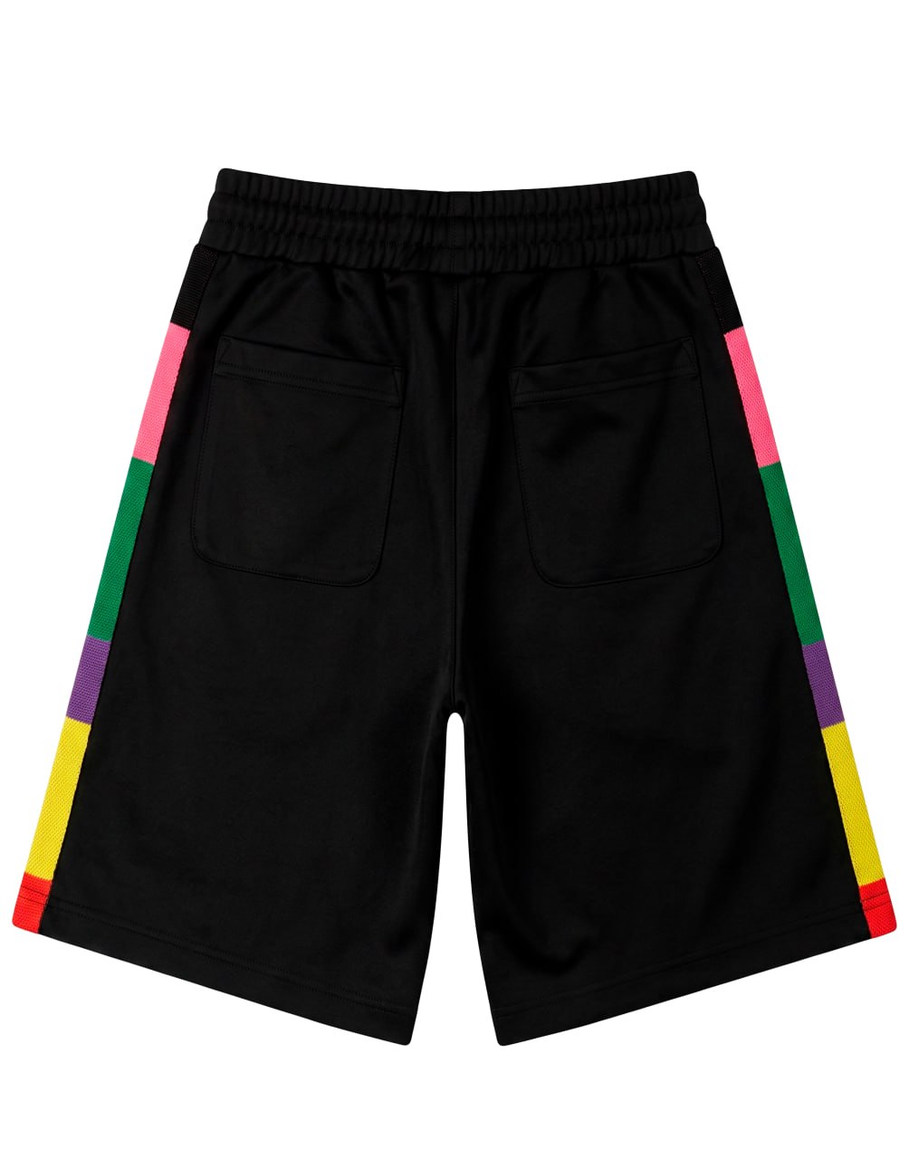 PA MISSONI TRACK SHORTS BLACK WHITE PALM ANGELS