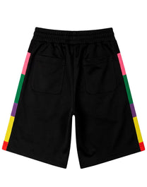 PA MISSONI TRACK SHORTS BLACK WHITE PALM ANGELS