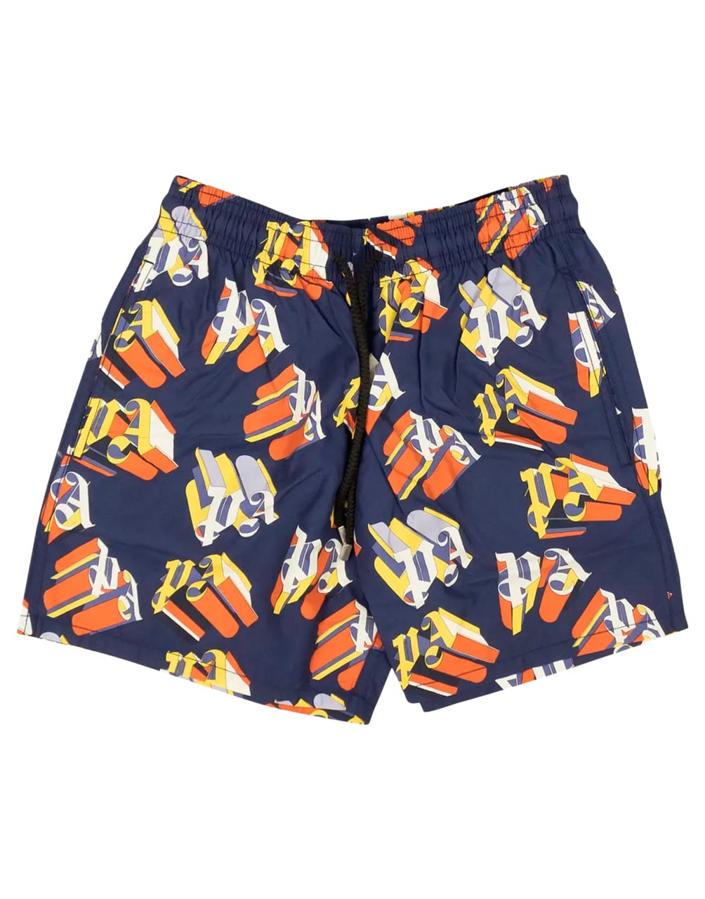 PAXVLBRUN_MONOGRAM SWIMWEARBLUE BROWN PALM ANGELS