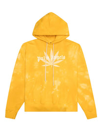 LEAF TIE DYE HOODY YELLOW YELLOW PALM ANGELS